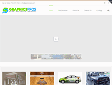 Tablet Screenshot of graphicspros.com